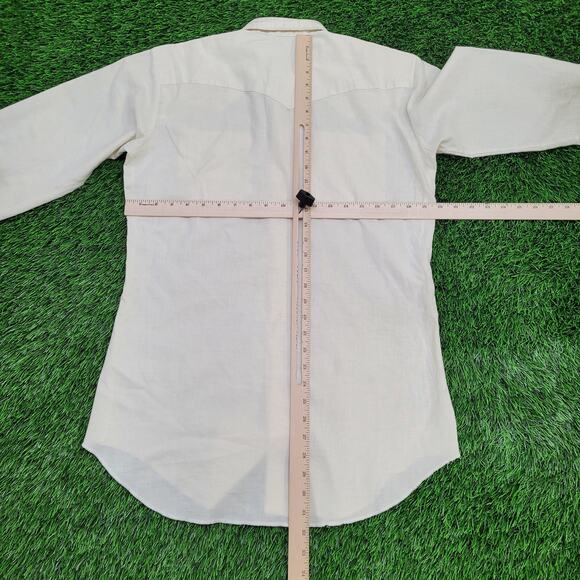 Vintage 80s H-Bar-C Shirt S/M 15.5 20x32 Shirttail USA - Picture 6 of 15